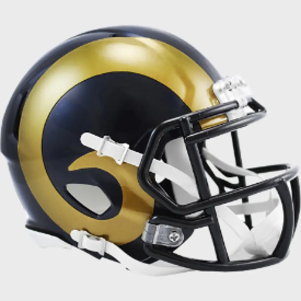 Los Angeles Rams 2000 to 2016 Riddell Mini Speed Throwback Helmet - NFL - Helmets
