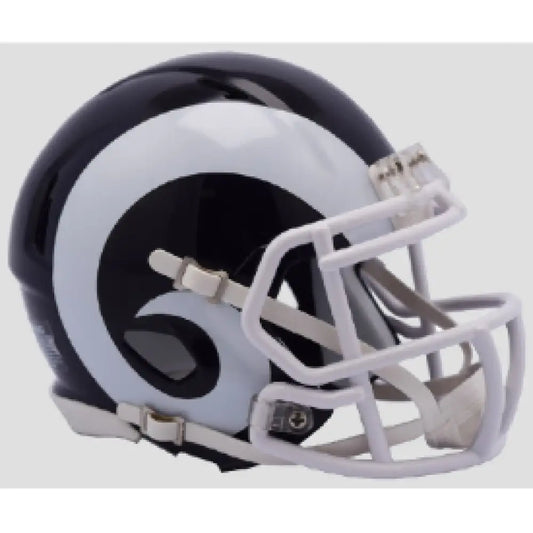 Los Angeles Rams NFL Mini Speed Football Helmet White Horn - Helmets
