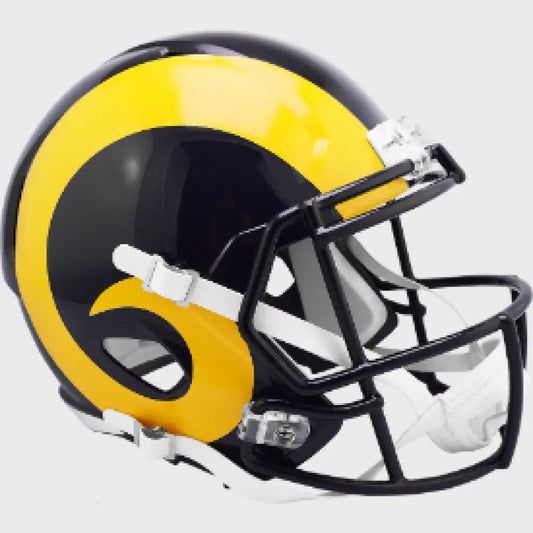 Los Angeles (St. Louis) Rams Full Size 1981 to 1999 Speed Replica Throwback Helmet - NFL - Helmets