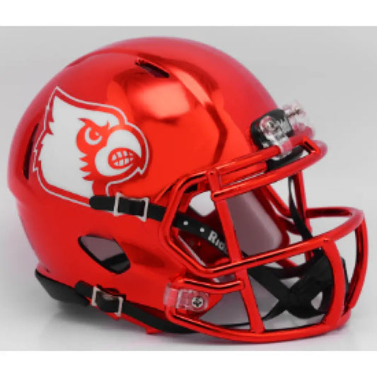 Louisville Cardinals NCAA Mini Chrome Speed Football Helmet Chrome - NCAA - Helmets