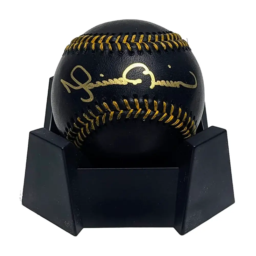 Mariano Rivera Autographed Black Baseball. BAS Authentication. - Baseball Memorabilia