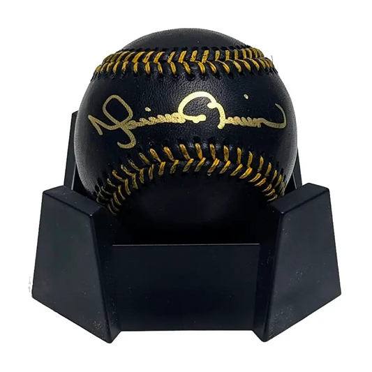Mariano Rivera Autographed Black Baseball. BAS Authentication. - Baseball Memorabilia