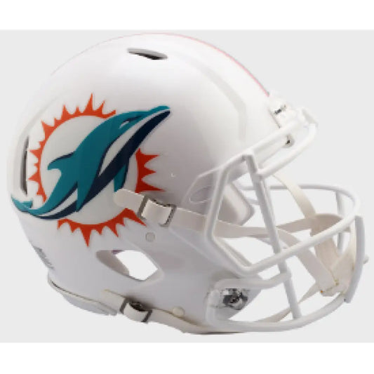 Miami Dolphins Full Size Authentic Speed Football Helmet - NFL - Helmets