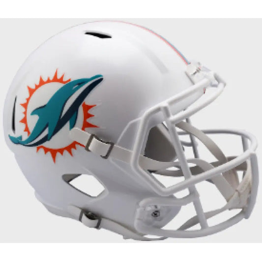 Miami Dolphins Full Size Speed Replica Football Helmet - NFL - Helmets