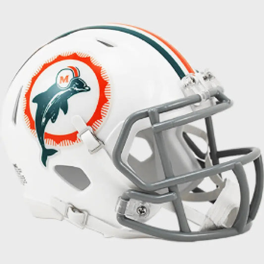 Miami Dolphins NFL Mini Speed Football Helmet Tribute - Helmets