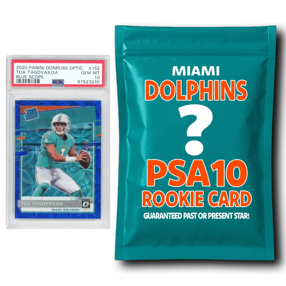 Miami Dolphins PSA 10 Graded Rookie Card Mystery Pack - Football Mystery