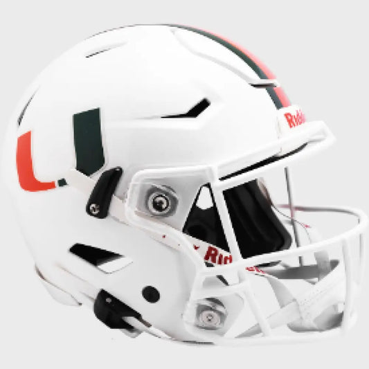 Miami Hurricanes Full Size Authentic SpeedFlex Football Helmet - NCAA - Helmets
