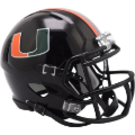 Miami Hurricanes Mini Speed Football Helmet - NCAA - Helmets