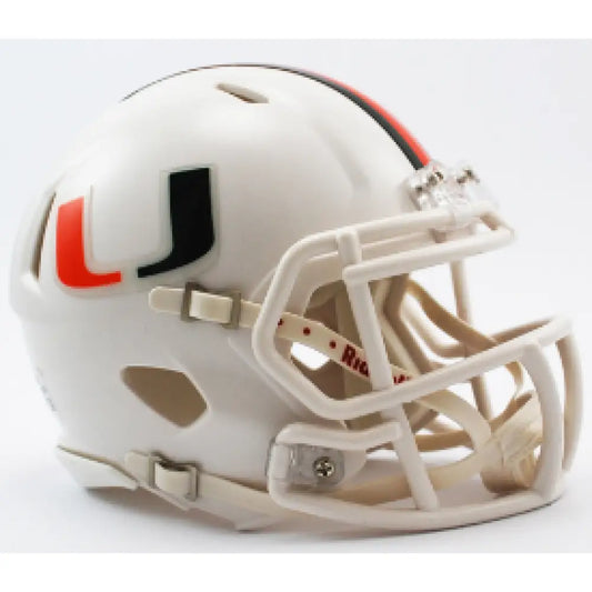 Miami Hurricanes NCAA Mini Speed Football Helmet- NCAA - Helmets
