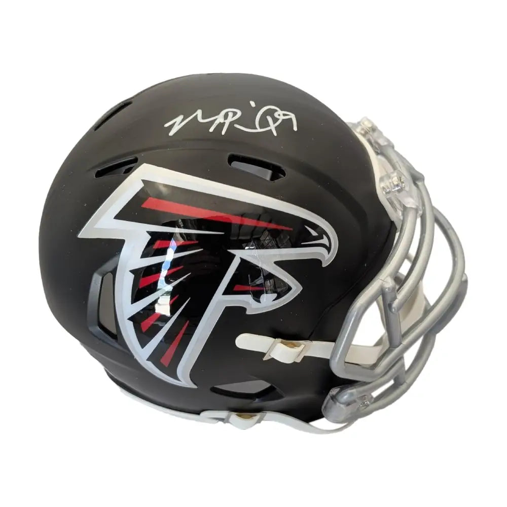 Michael Penix Autographed Atlanta Falcons Riddell Speed Mini Helmet - Football Memorabilia