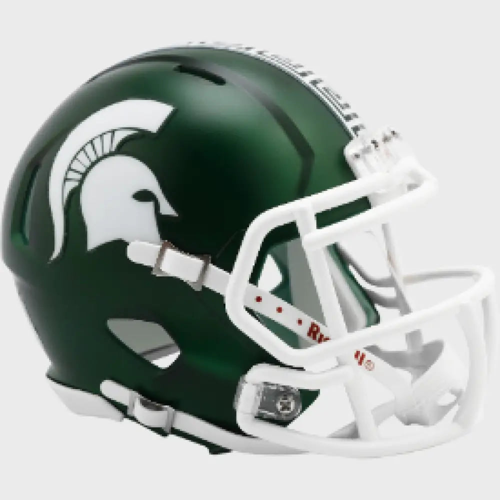 Michigan State Spartans NCAA Mini Speed Football Helmet 2023 Satin Green - NCAA - Helmets