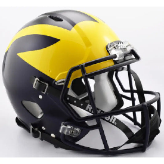 Michigan Wolverines Full Size Authentic Speed Football Helmet Painted Wings-NCAA - Helmets