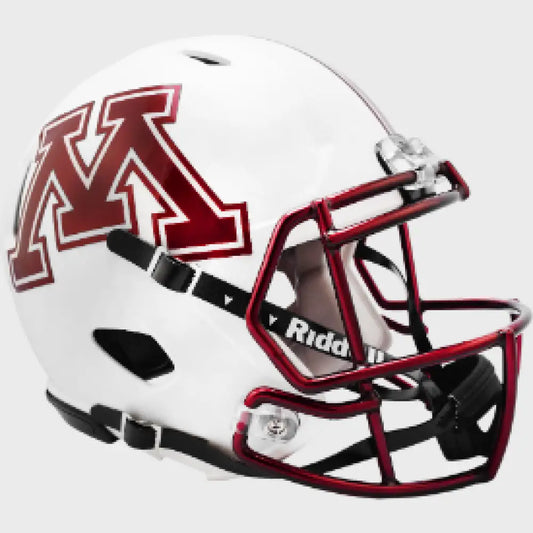 Minnesota Golden Gophers NCAA Mini Speed Football Helmet Chrome Decal - NCAA - Helmets