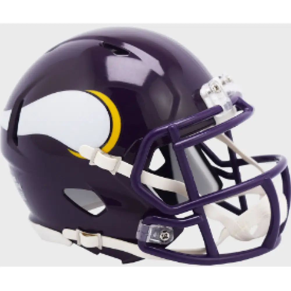 Minnesota Vikings 1983 to 2001 Riddell Mini Speed Throwback Helmet NFL - Helmets