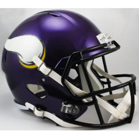 Minnesota Vikings Full Size Speed Replica Football Helmet Satin Purple - NFL - Helmets