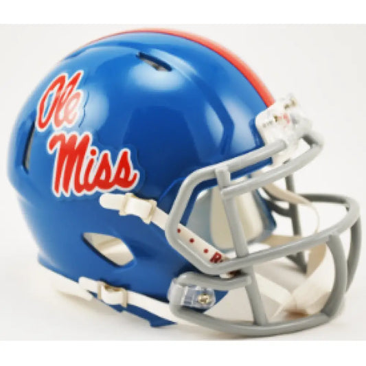 Mississippi (Ole Miss) Rebels NCAA Mini Speed Football Helmet Powder Blue - NCAA - Helmets