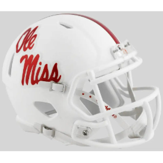 Mississippi (Ole Miss) Rebels NCAA Mini Speed Football White Helmet - NCAA - Helmets