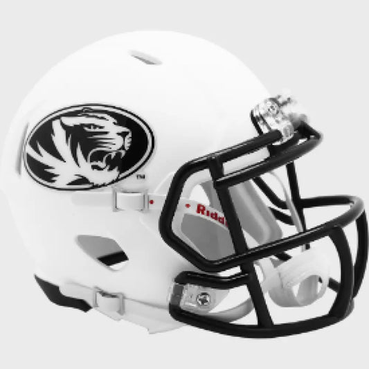 Missouri Tigers NCAA Mini Speed Football Helmet Matte White - NCAA - Helmets