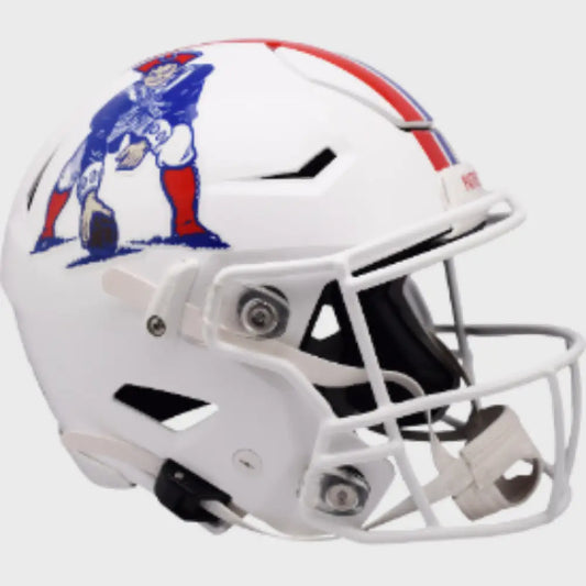 New England Patriots Full Size 1982 to 1989 SpeedFlex Throwback Football Helmet - NFL - Helmets