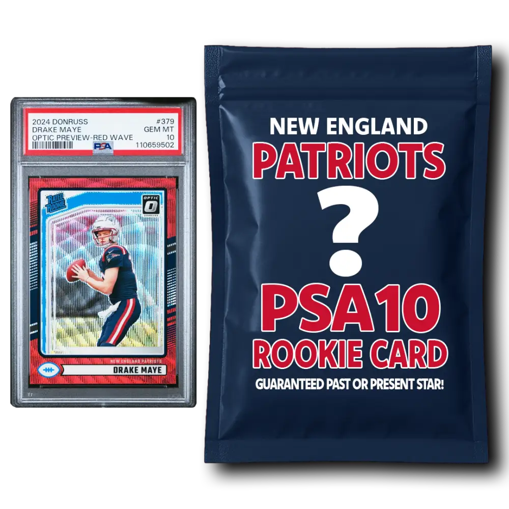 New England Patriots PSA 10 Graded Rookie Card Mystery Pack - Football Mystery