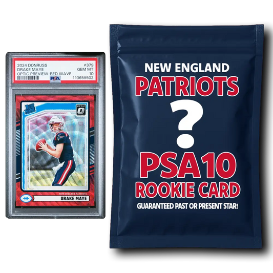 New England Patriots PSA 10 Graded Rookie Card Mystery Pack - Football Mystery
