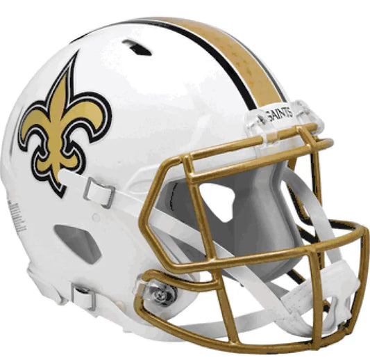 New Orleans Saints Full Size Authentic Speed Football Helmet 2025 Alternate On-Field - NFL - Helmets