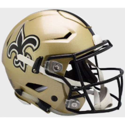 New Orleans Saints Full Size Authentic SpeedFlex Football Helmet - NFL - Helmets