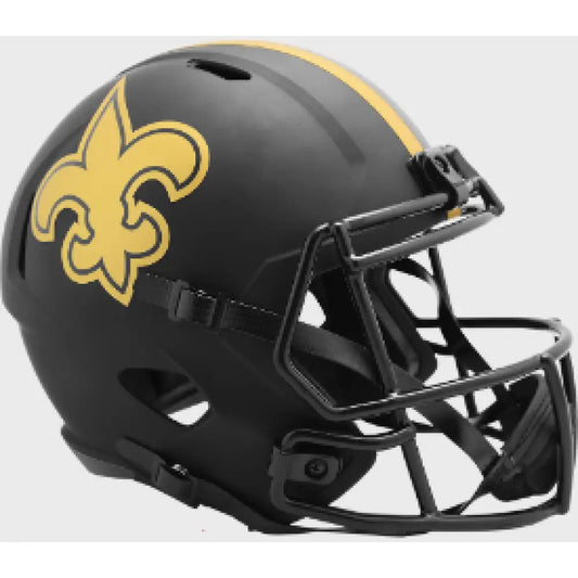 New Orleans Saints Full Size Speed Replica Football Helmet ECLIPSE - NFL - Helmets