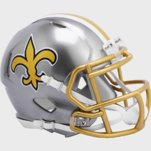 New Orleans Saints Mini Speed Football Helmet FLASH - NFL - Helmets