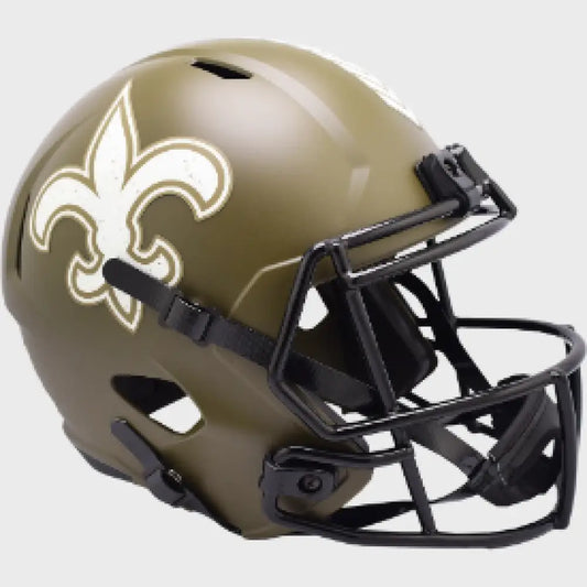 New Orleans Saints SALUTE TO SERVICE Full Size Speed Replica Football Helmet - NFL - Helmets