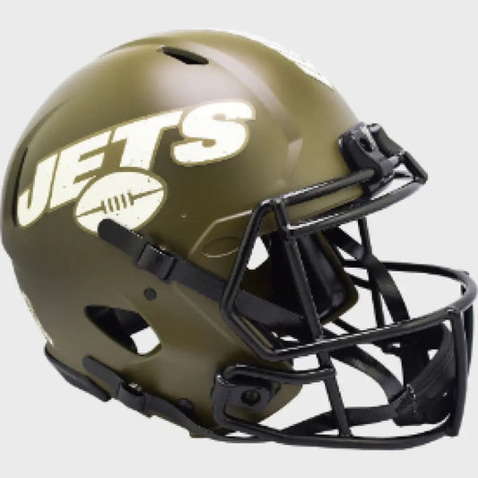 New York Jets SALUTE TO SERVICE Full Size Authentic Speed Football Helmet - NFL - Helmets