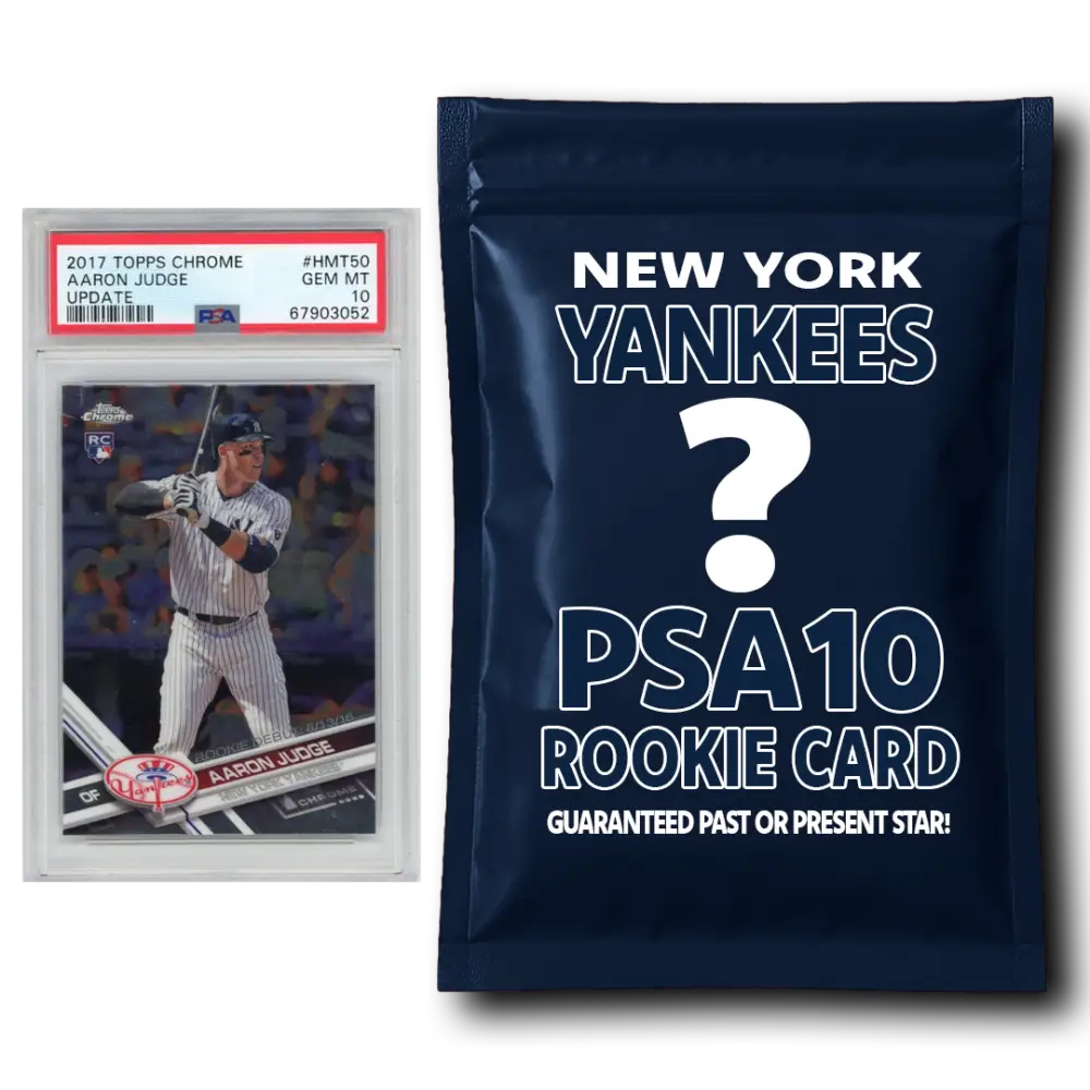New York Yankees PSA 10 Graded Rookie Card Mystery Pack - Baseball Mystery Boxes – Sealed Packs Cards & Collectibles