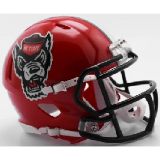 North Carolina State Wolfpack NCAA Mini Speed Football Helmet Red Tuffy - NCAA - Helmets