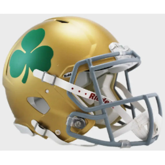 Notre Dame Fighting Irish Full Size Authentic Speed Football Helmet Shamrock - NCAA - Helmets