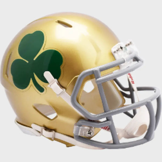 Notre Dame Fighting Irish NCAA Mini Speed Football Helmet Shamrock - Helmets