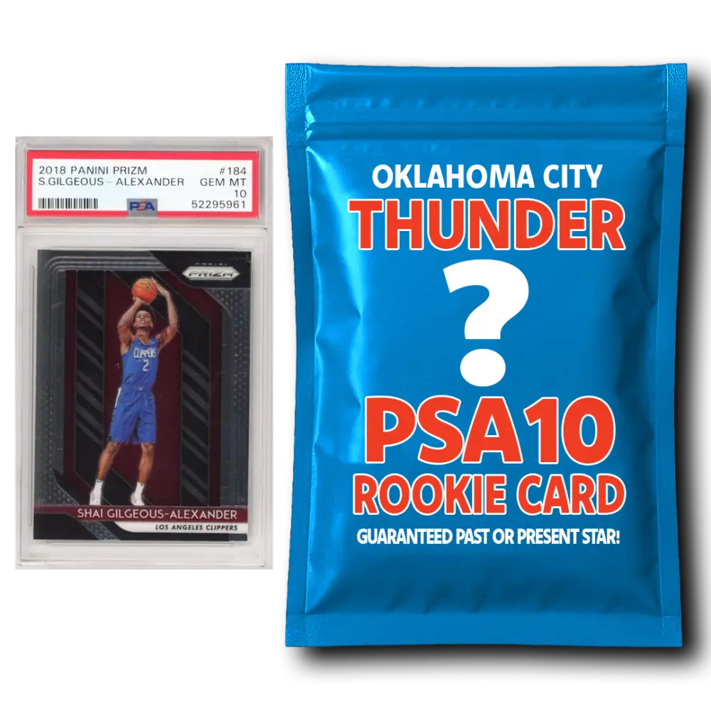 Oklahoma City Thunder PSA 10 Graded Rookie Card Mystery Pack - Basketball Mystery