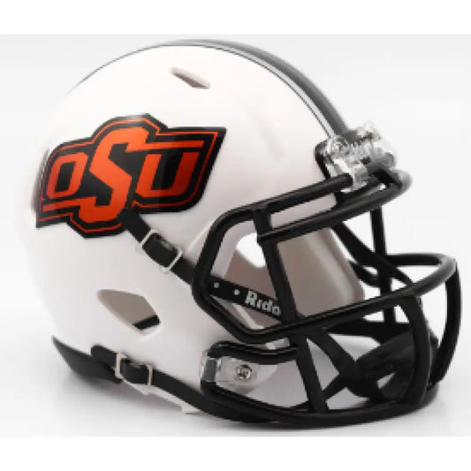Oklahoma State Cowboys NCAA Mini Speed Football Helmet Chrome Decal - NCAA - Helmets
