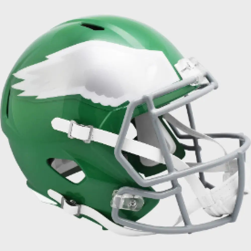 Philadelphia Eagles Full Size Speed Replica Football Helmet 2023 Kelly Green - NFL - Helmets