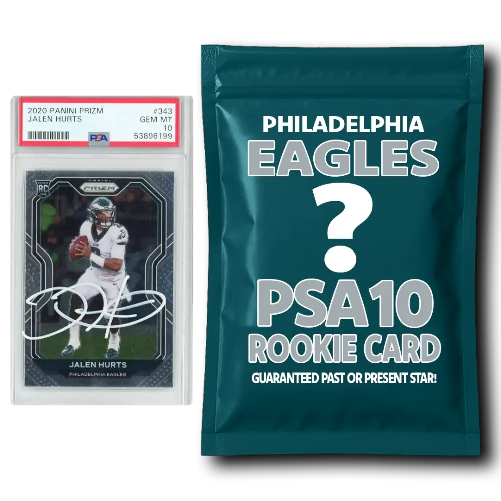Philadelphia Eagles PSA 10 Graded Rookie Card Mystery Pack - Football Mystery