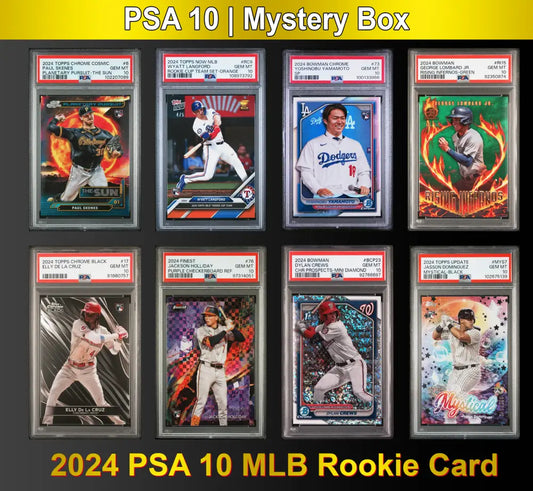 PSA 10 Graded 2024 MLB Baseball Rookie Card Mystery Box (Skenes Elly Holiday & More!) - Baseball Mystery Boxes – Sealed
