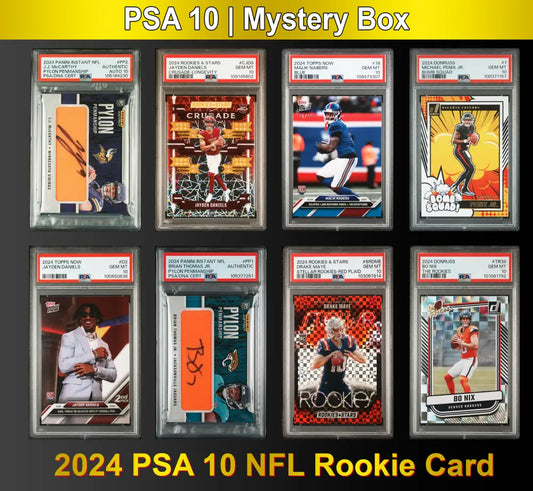 PSA 10 Graded 2024 NFL Rookie Card Mystery Pack (Daniels Nabers Williams & More!) - Football Mystery