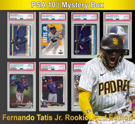 PSA 10 Graded Rookie Baseball Card Mystery Box - Fernando Tatis Jr - Baseball Mystery Boxes – Sealed Packs Cards &