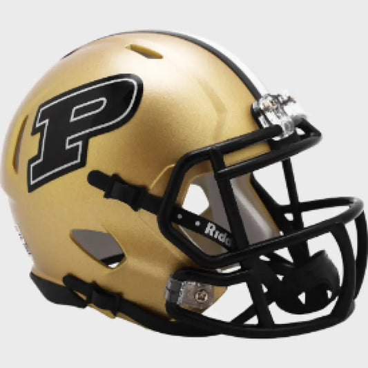 Purdue Boilermakers NCAA Mini Speed Football Helmet Gold - NCAA - Helmets