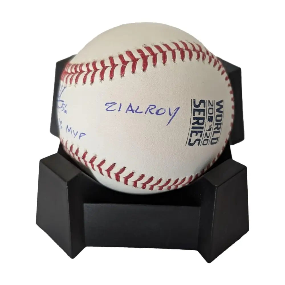 Randy Arozarena Autographed Rawlings MLB World Series 2020 Baseball w/ Inscription - BAS - Baseball Memorabilia