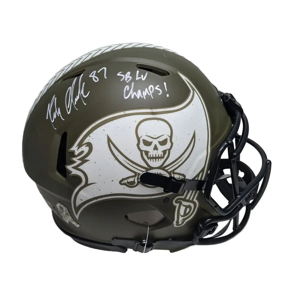 Rob Gronkowski Autographed New England Pats Salute Authentic Full Size with SB LV Champs - PSA - Football Memorabilia