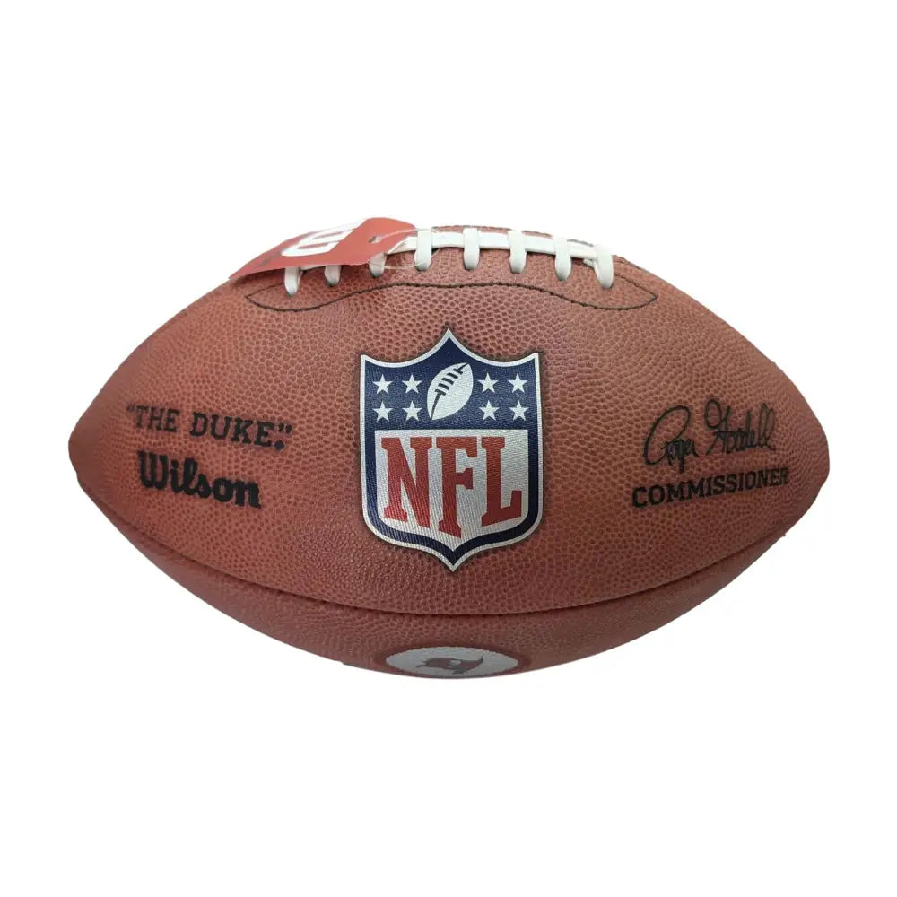 Rob Gronkowski Autographed Tampa Bay Buccaneers Wilson Duke Official NFL Logo Football - Football Memorabilia