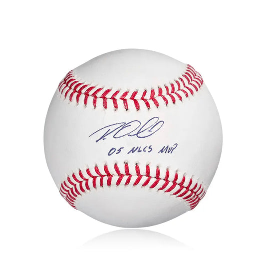 Roy Oswalt Houston Astros Autographed Rawlings Official MLB Baseball - Inscribed ’05 NLCS MVP’ - Baseball Memorabilia