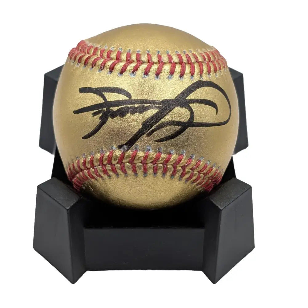 Sammy Sosa Autographed Rawlings Authentic Gold Baseball - JSA - Baseball Memorabilia