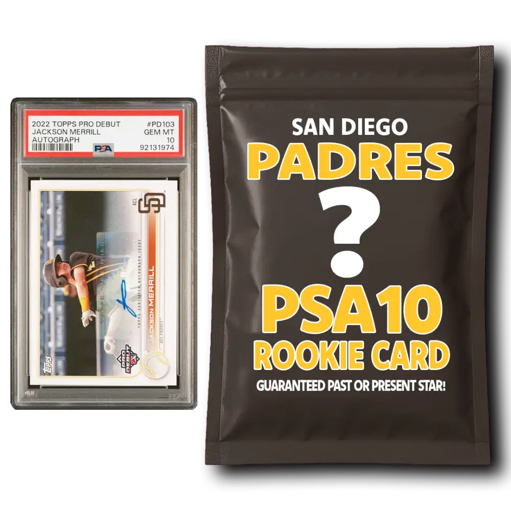 San Diego Padres PSA 10 Graded Rookie Card Mystery Pack - Baseball Mystery Boxes – Sealed Packs Cards & Collectibles