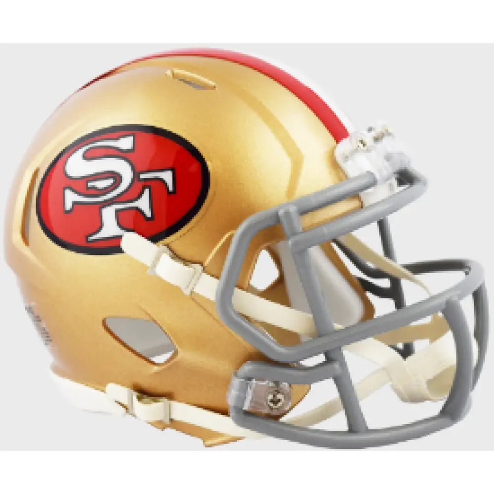 San Francisco 49ers 1964 to 1995 Riddell Mini Speed Throwback Helmet - NFL - Helmets